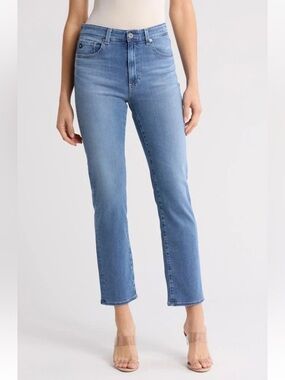 NEW! NWT AG Adriano Goldschmied Saige High Rise Straight Ankle Jeans Size 24